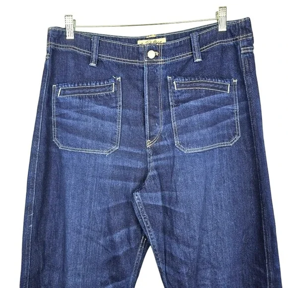 We The Free Wide Leg Women's Jeans Dark Wash Size 31 - Picture 5 of 10
